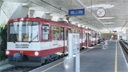 Salzburger Lokalbahn im Bahnhof