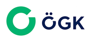 ein Logo mit grünem Kreis und blauem Text